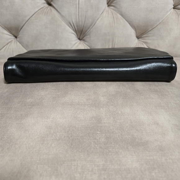 Tory Burch Reva Bombe black leather clutch/shouder bag - Picture 7 of 13